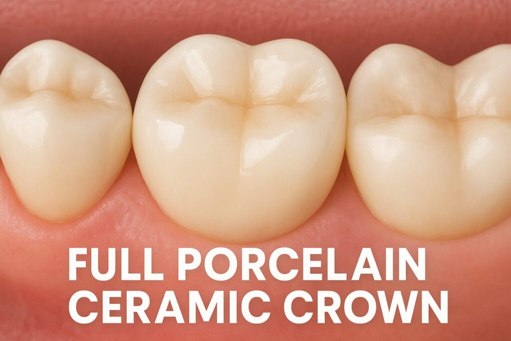 full porcelain cceramic crown